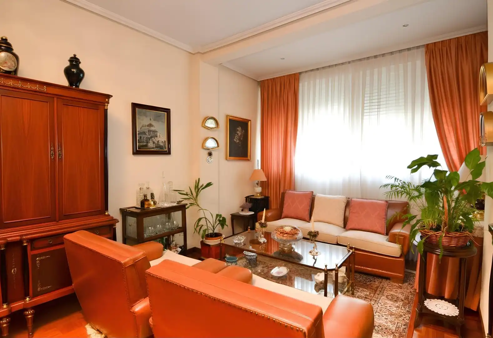 Wohnzimmer von Wohnung zum Verkauf in Madrid mit Heizung und Parkett