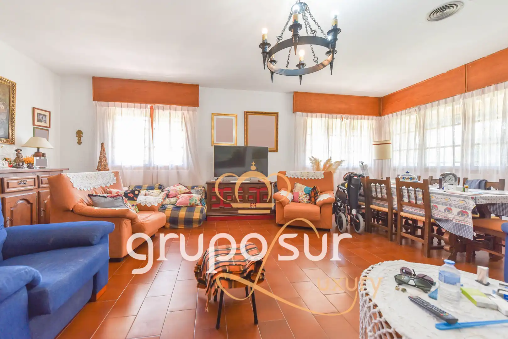 Sala de estar de Casa o chalet en venta en Trigueros del Valle con Calefacción, Jardín privado y Terraza