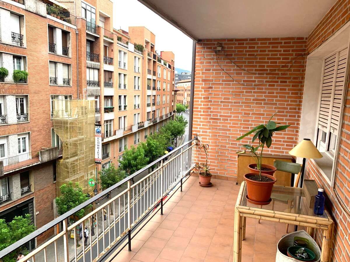 Balcony of Flat for sale in Bilbao   with Heating, Terrace and Storage room