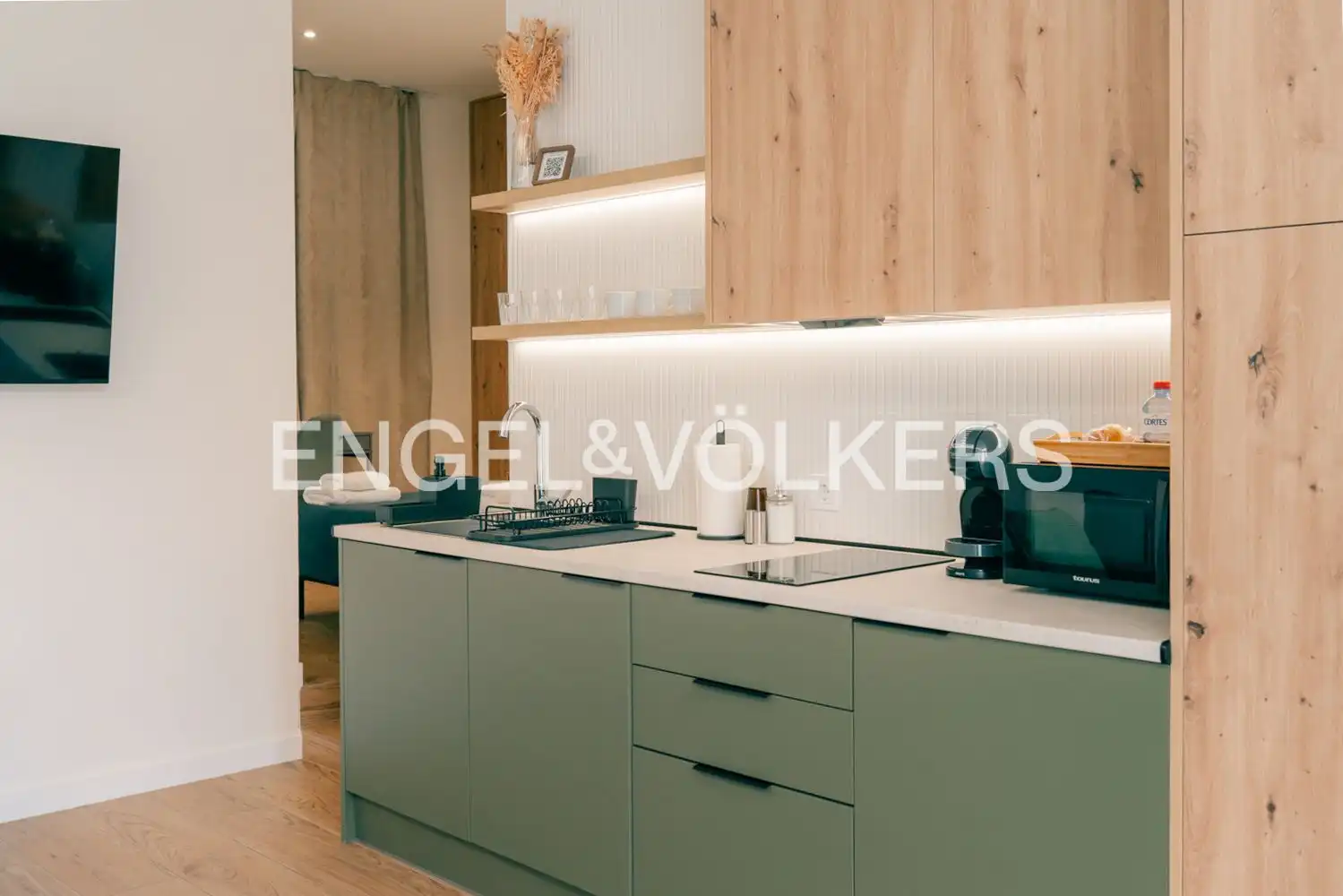 Cocina de Apartamento en venta en Valencia con Aire acondicionado, Calefacción y Amueblado