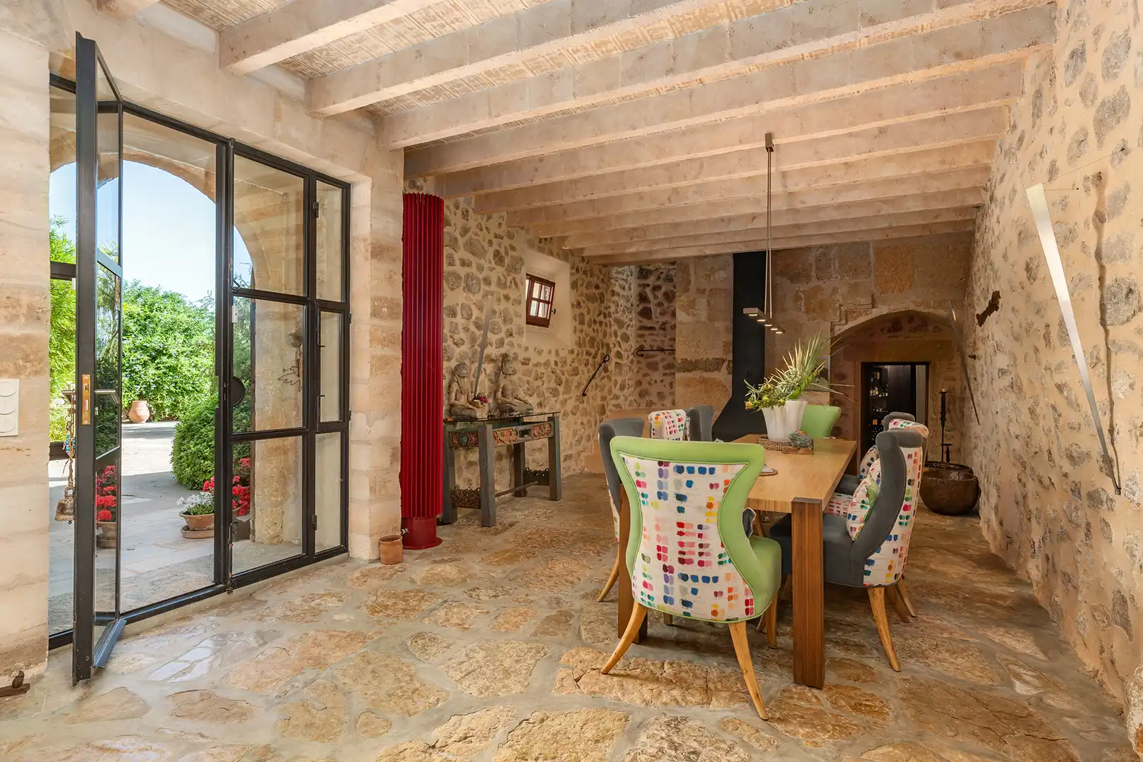 Menjador de Finca rústica en venda en Porreres amb Aire condicionat, Calefacció i Parquet