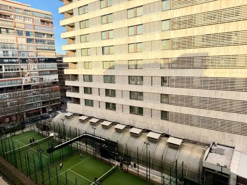 Exterior view of Apartments for rent in Madrid  with Air Conditioner, Private garden and Parquet flooring