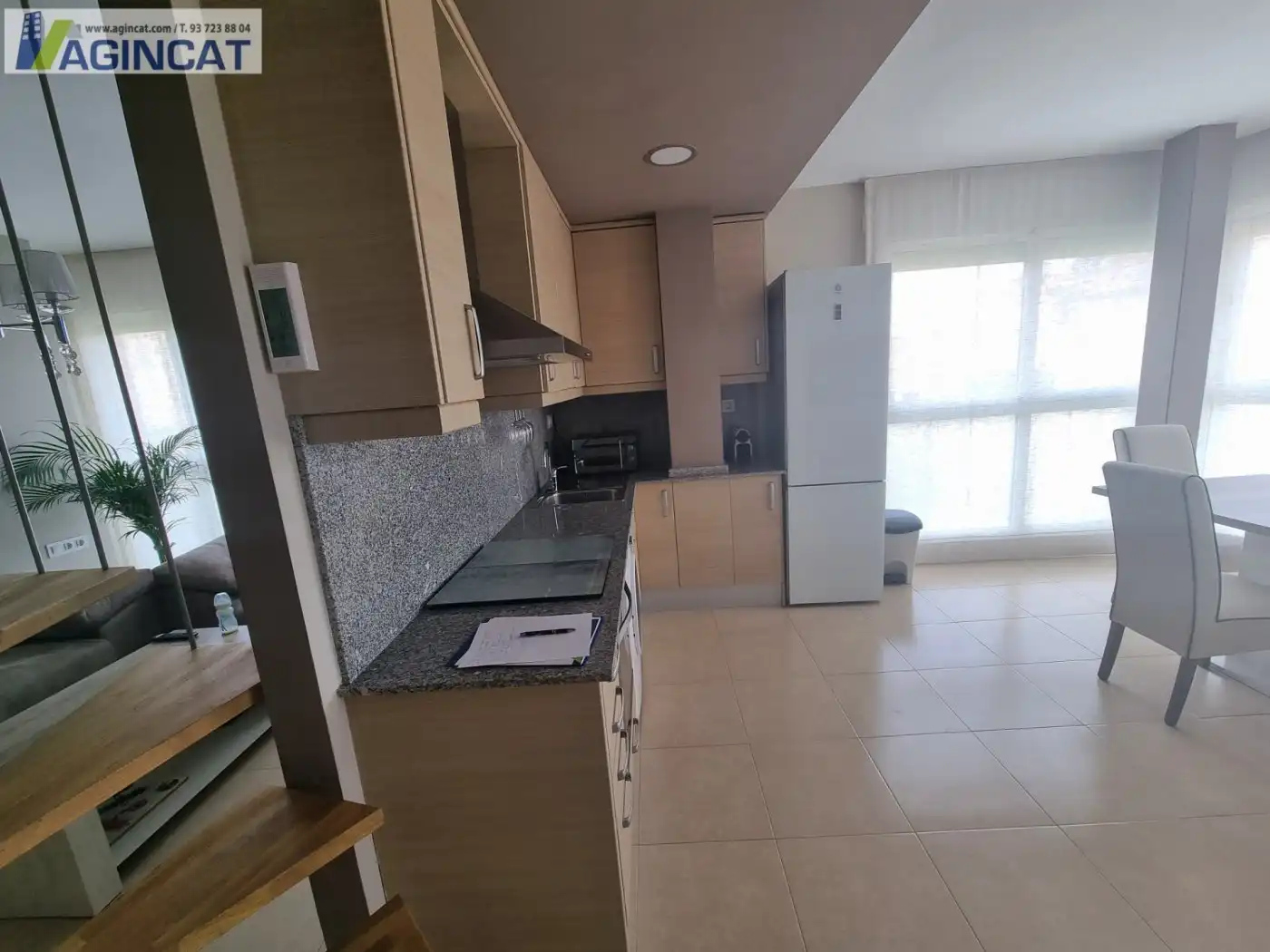 Cocina de Ático en venta en Sabadell con Terraza, Amueblado y Alarma
