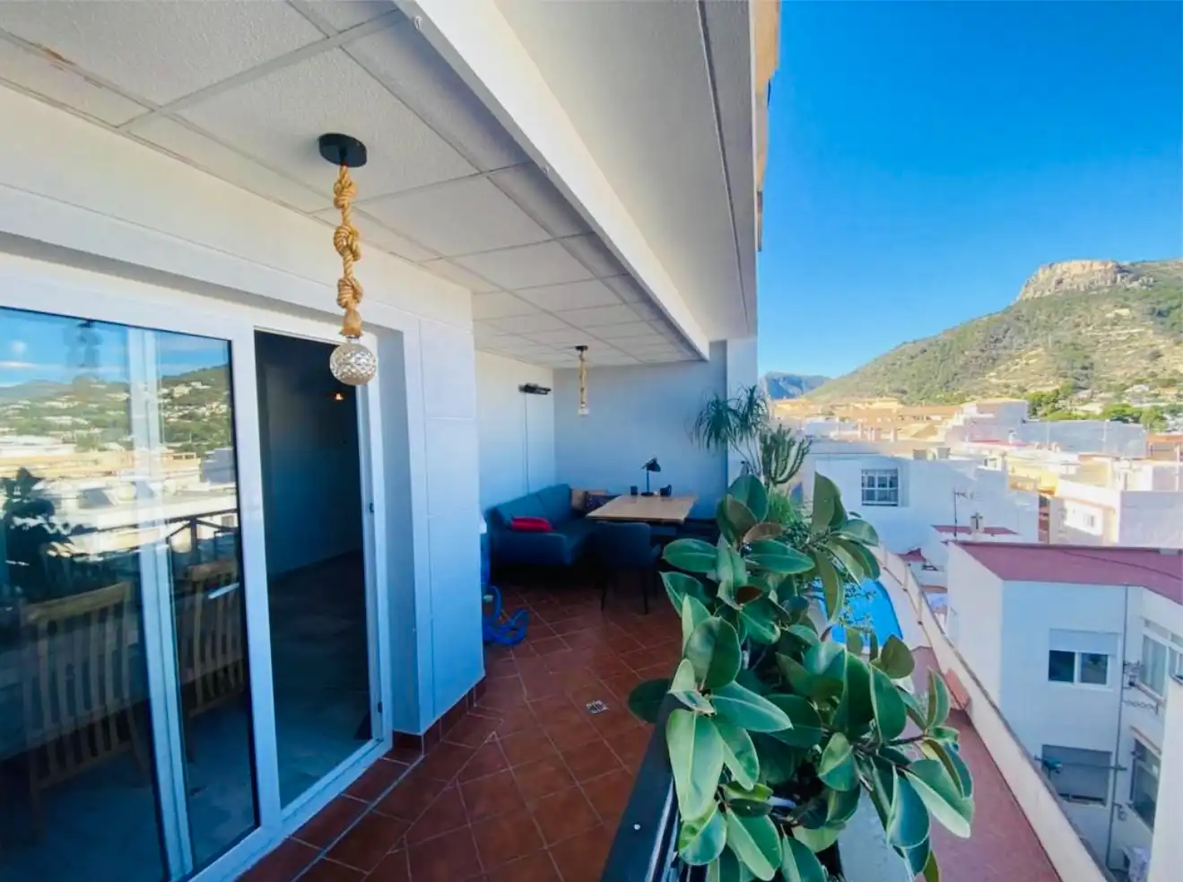 Terraza de Apartamento en venta en Calpe / Calp con Aire acondicionado, Calefacción y Terraza