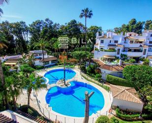 Exterior view of Flat for sale in Marbella  with Air Conditioner, Terrace and Swimming Pool