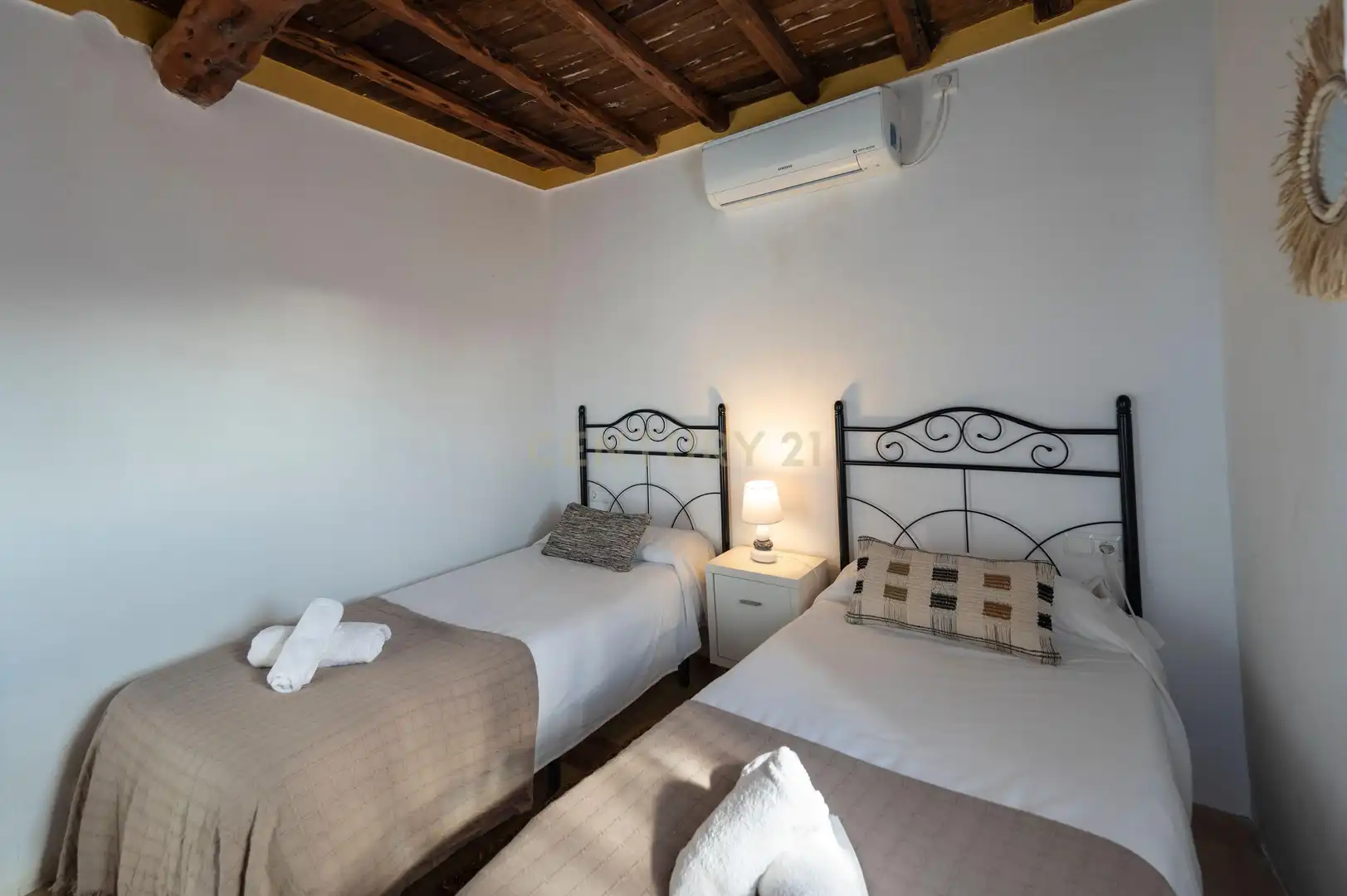 Schlafzimmer von Haus oder Chalet zur Miete in Sant Josep de sa Talaia mit Klimaanlage, Privatgarten und Möbliert