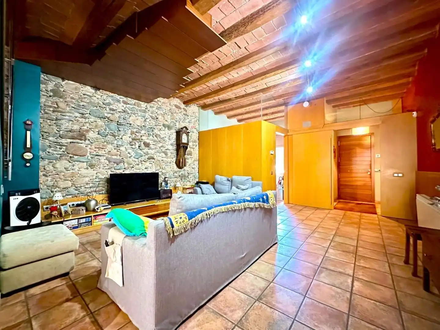 Wohnzimmer von Haus oder Chalet zum Verkauf in Granollers mit Klimaanlage, Privatgarten und Terrasse
