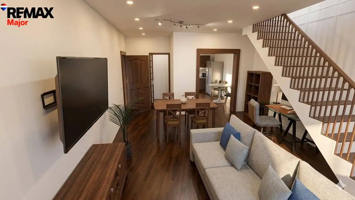 Sala de estar de Casa adosada en venta en Selva con Aire acondicionado, Terraza y Balcón