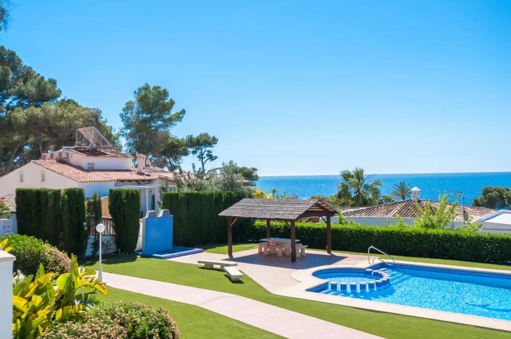 Jardín de Apartamento en venta en Moraira con Aire acondicionado, Calefacción y Terraza