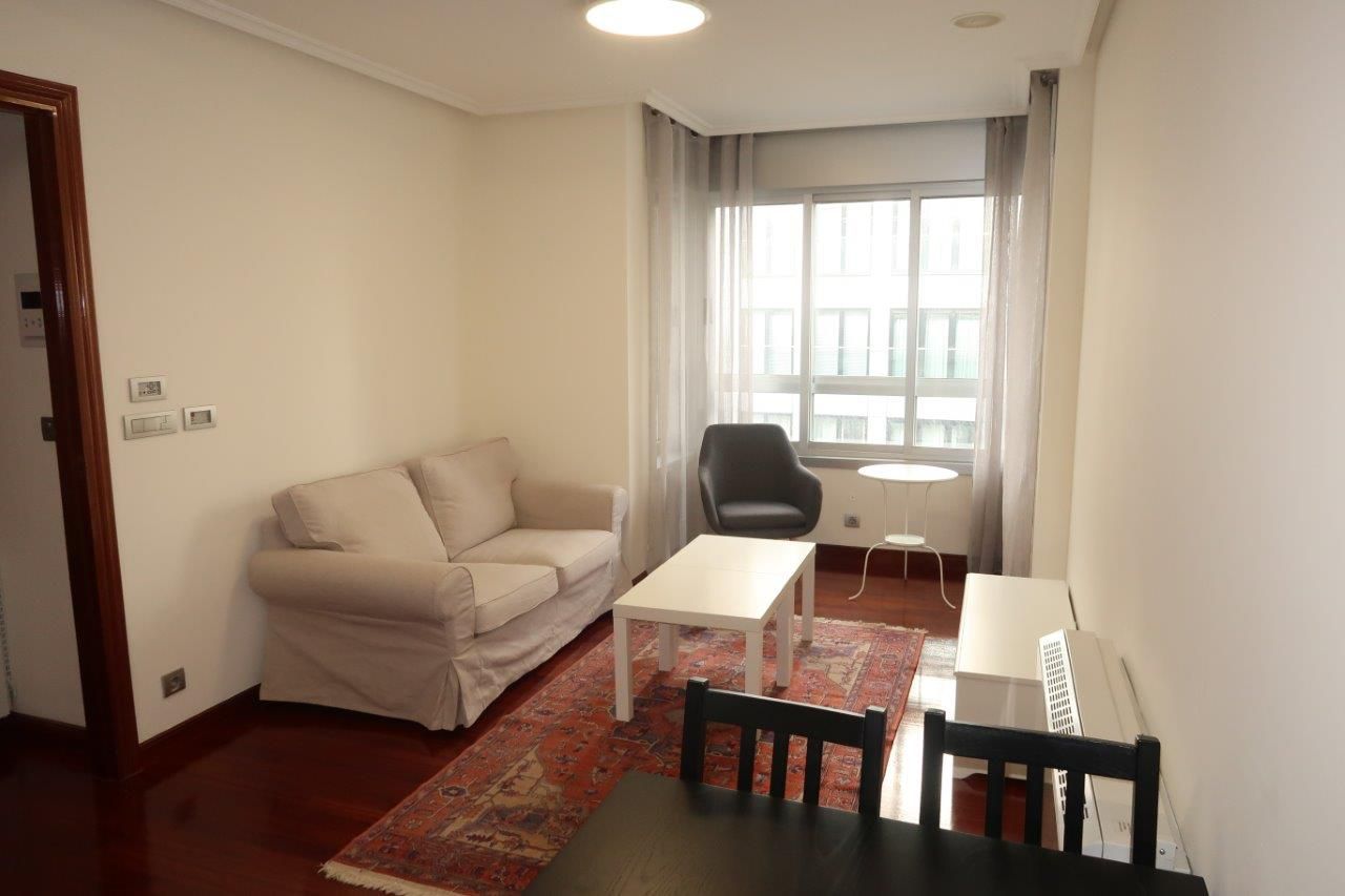 Living room of Apartment to rent in A Coruña Capital   with Heating, Storage room and Furnished