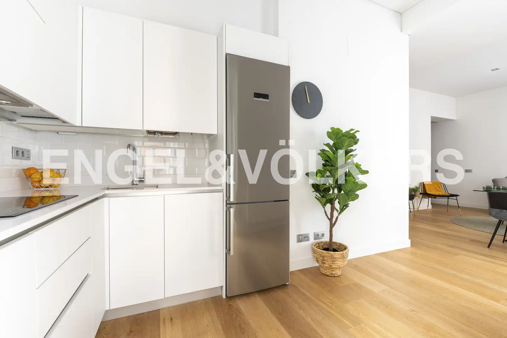 Cocina de Apartamento de alquiler en Madrid con Aire acondicionado, Calefacción y Amueblado