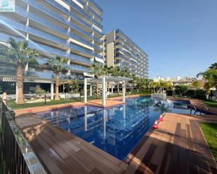 Swimming pool of Apartment to rent in El Campello  with Air Conditioner, Heating and Private garden