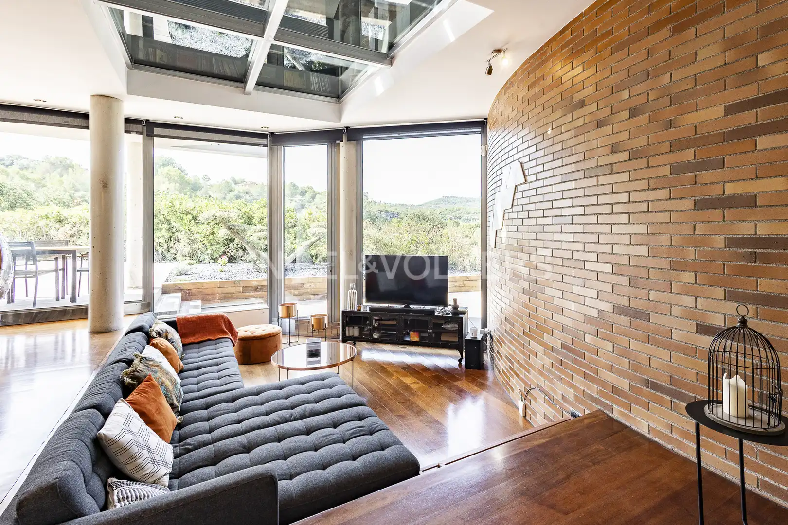 Sala de estar de Casa o chalet en venta en Olèrdola con Calefacción, Jardín privado y Parquet