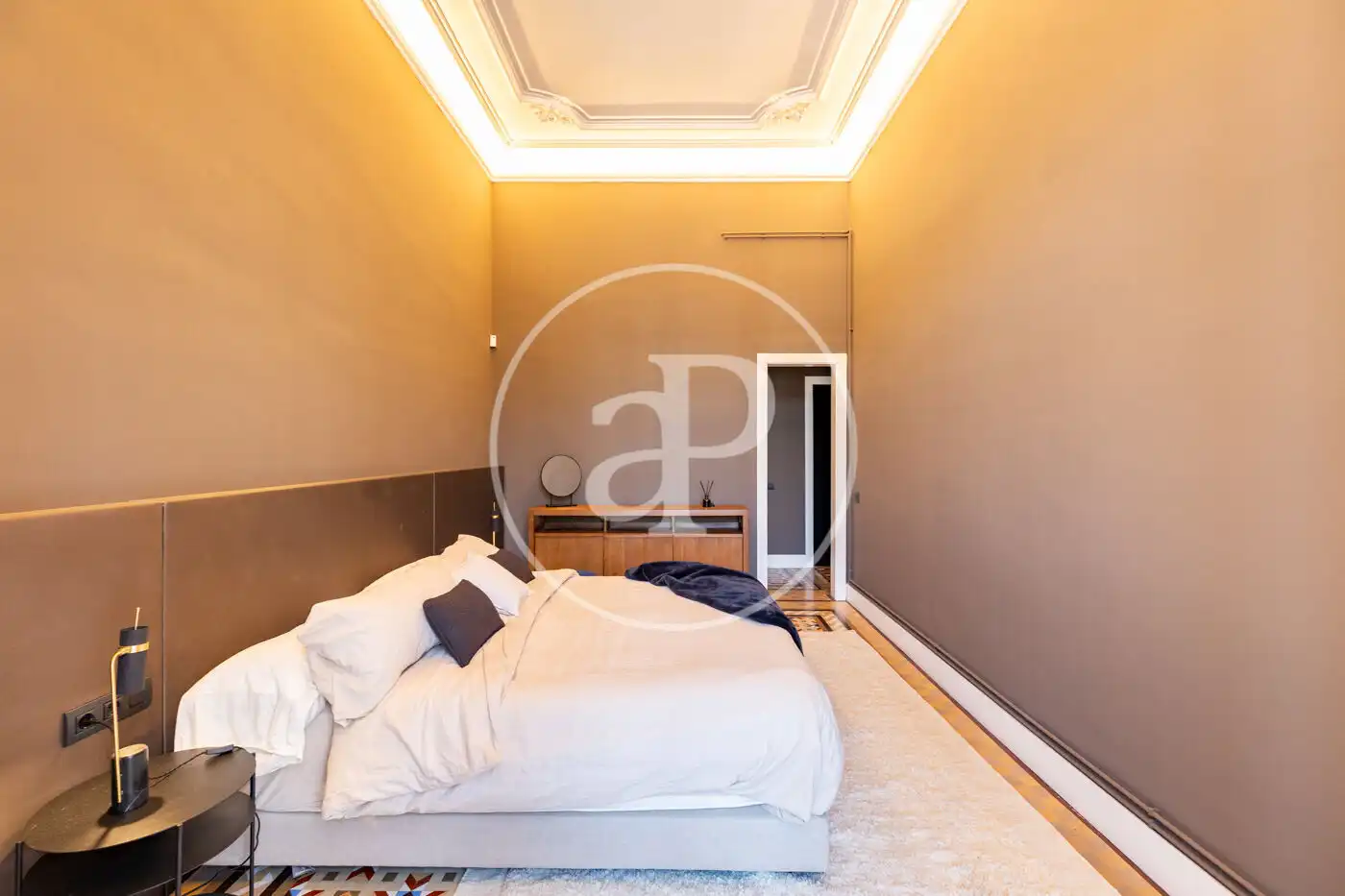 Schlafzimmer von Wohnung zur Miete in Barcelona mit Klimaanlage, Heizung und Möbliert