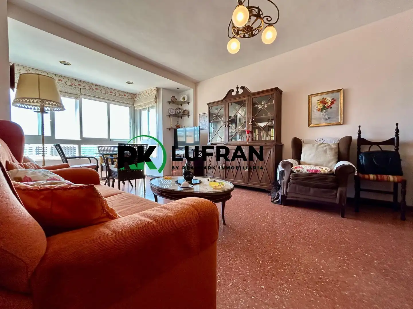 Sala d'estar de Apartament en venda en Alicante / Alacant amb Terrassa, Moblat i Balcó