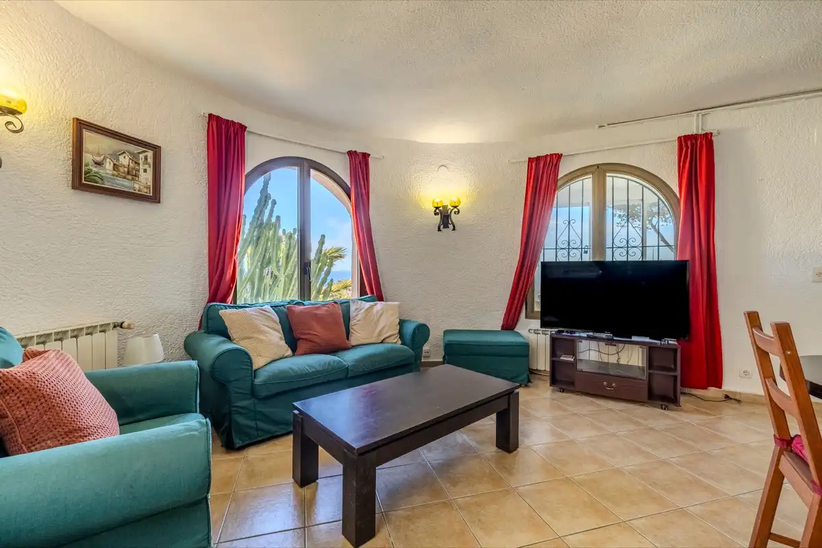 Living room of Houses for sale in Jávea / Xàbia  with Air Conditioner, Heating and Private garden