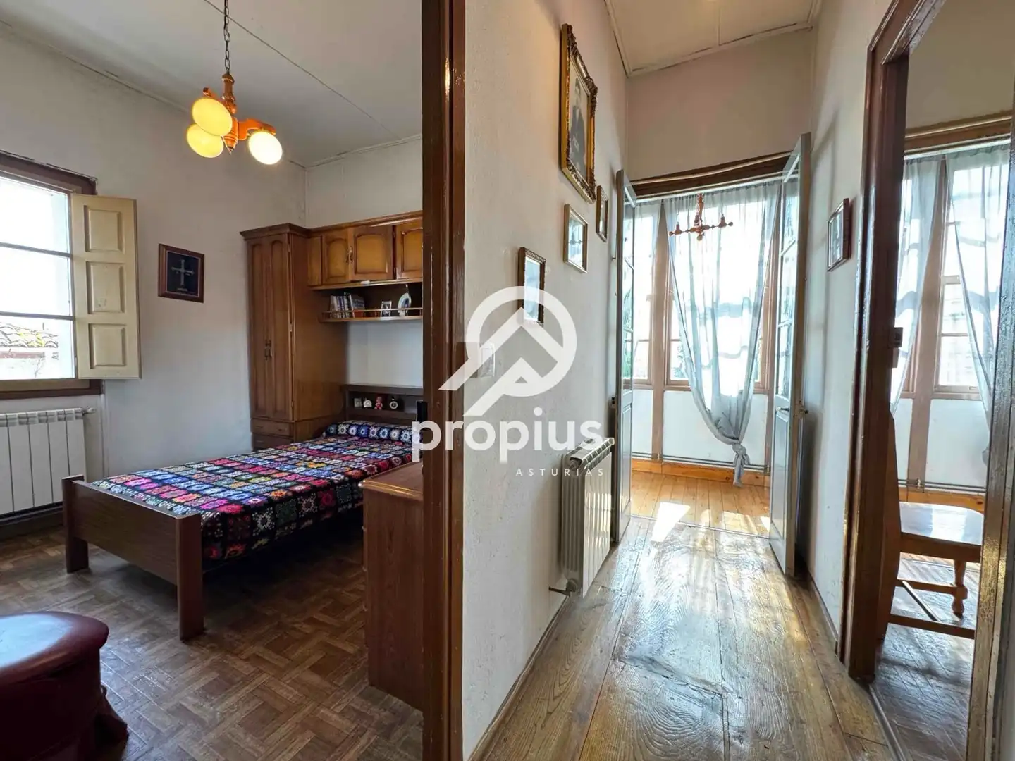 Bedroom of Flat for sale in Piloña  with Heating, Storage room and Balcony