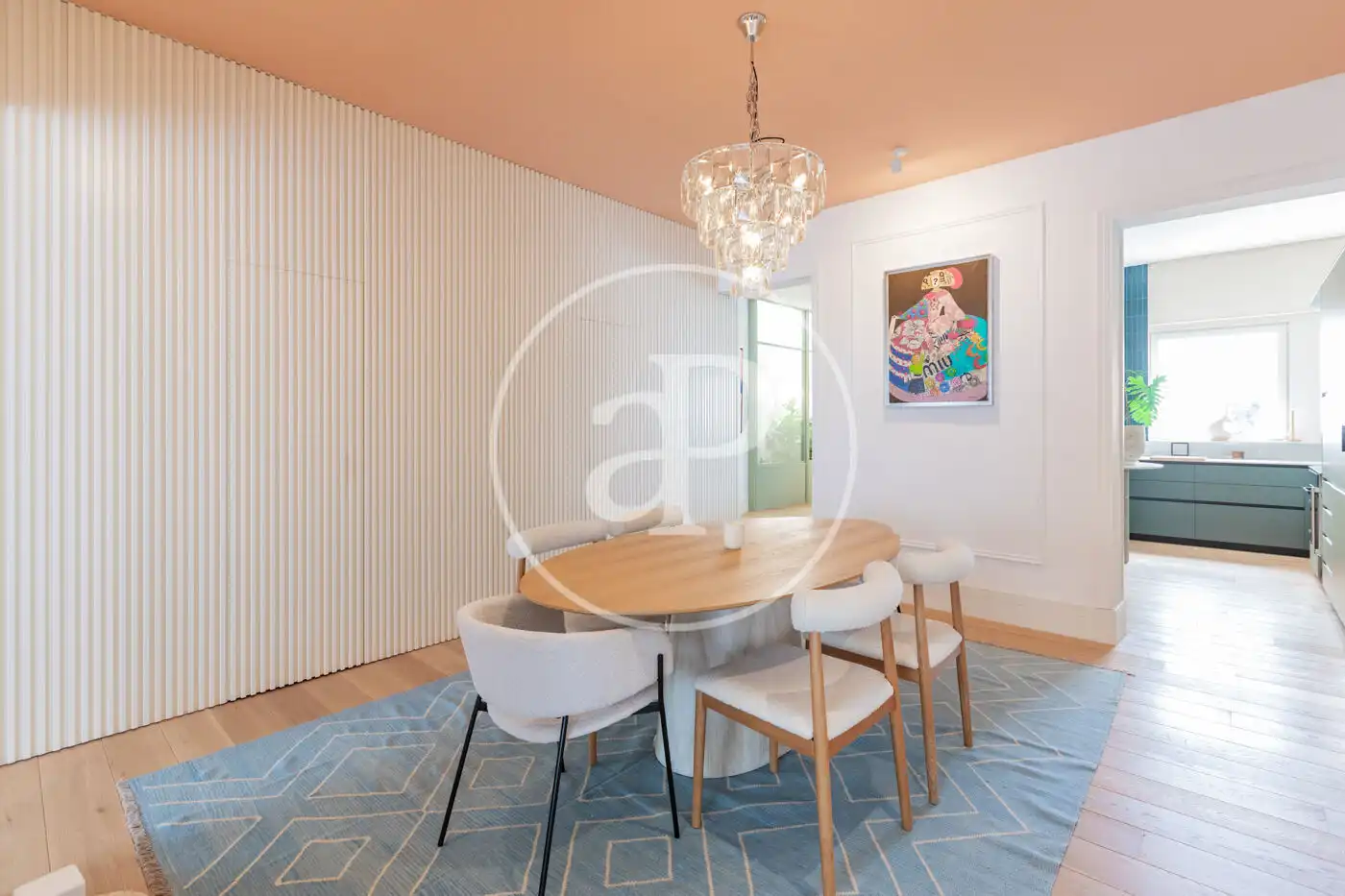 Esszimmer von Wohnung zur Miete in Madrid mit Klimaanlage, Heizung und Privatgarten