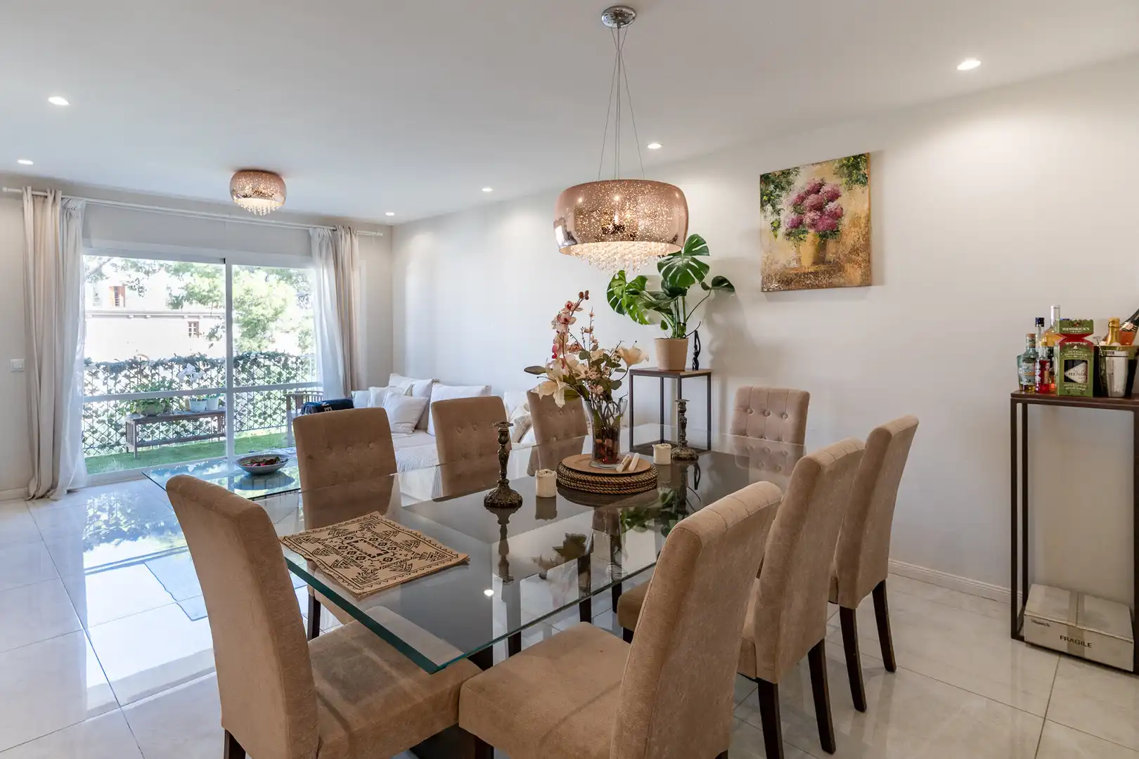 Comedor de Apartamento en venta en  Palma de Mallorca con Aire acondicionado, Amueblado y Balcón