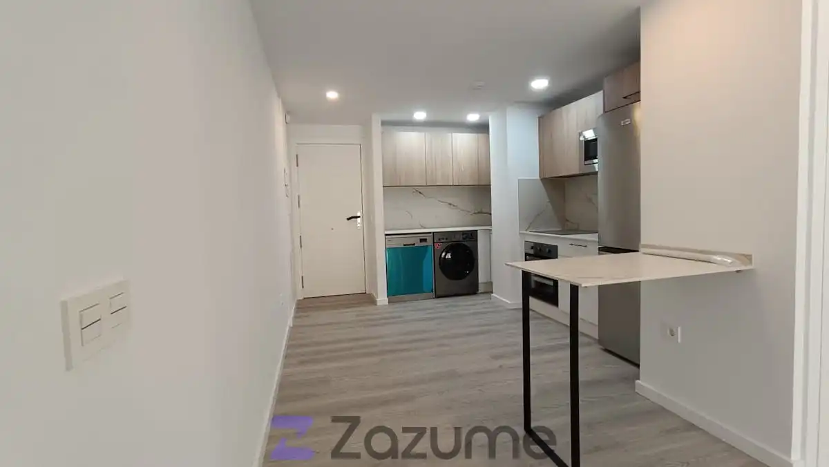 Cocina de Piso de alquiler en Benalmádena con Aire acondicionado, Parquet y Terraza