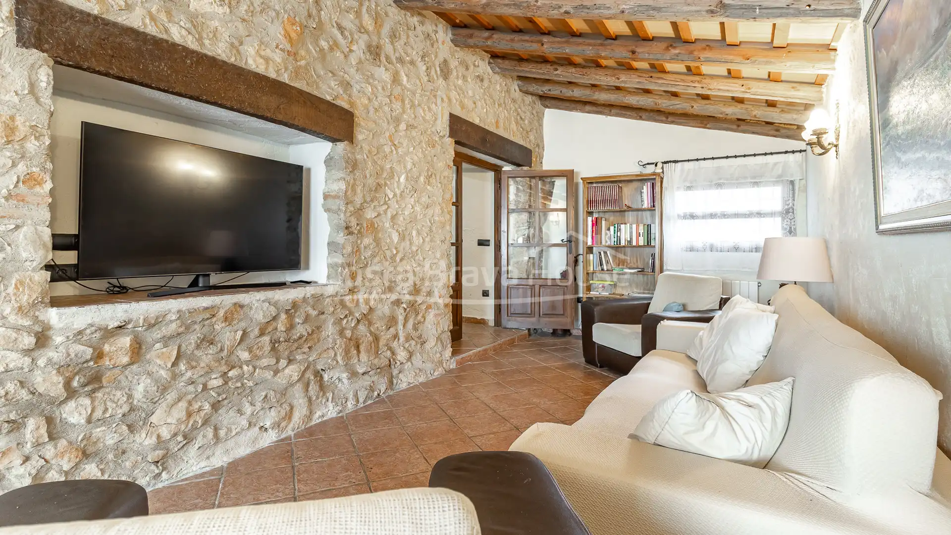 Living room of Country homes for sale in Begur  with Air Conditioner, Heating and Private garden