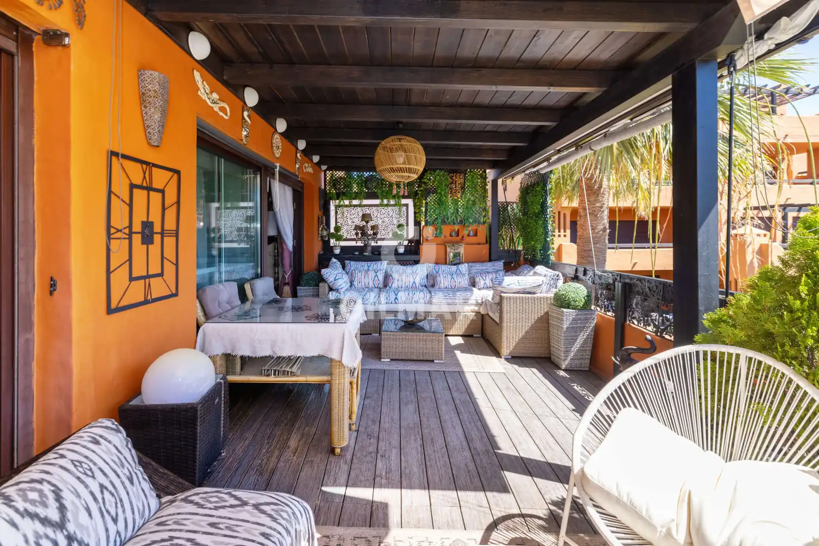 Terraza de Apartamento en venta en Estepona con Calefacción, Jardín privado y Trastero