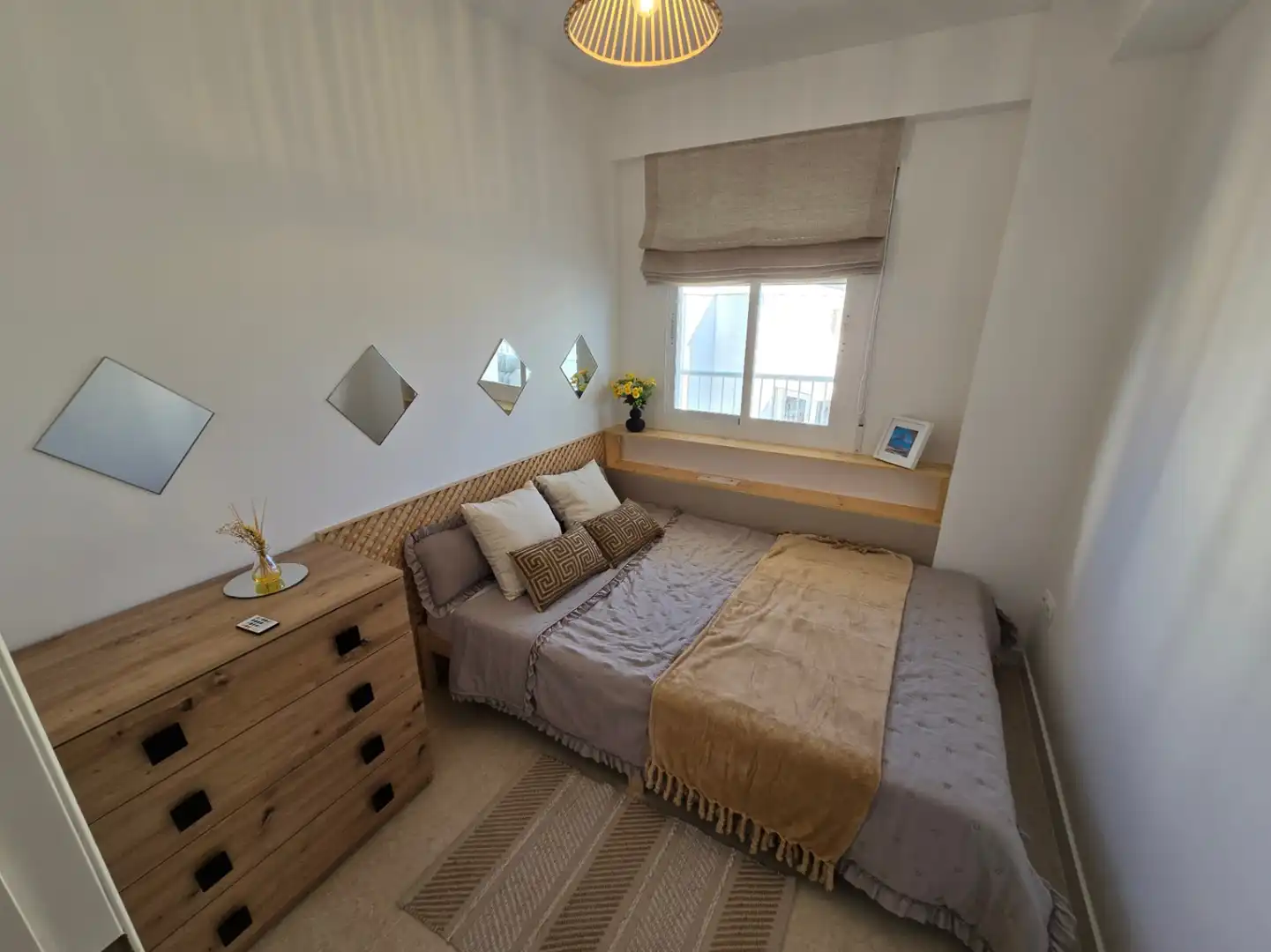 Schlafzimmer von Wohnungen zum Verkauf in Calpe / Calp mit Klimaanlage, Heizung und Privatgarten