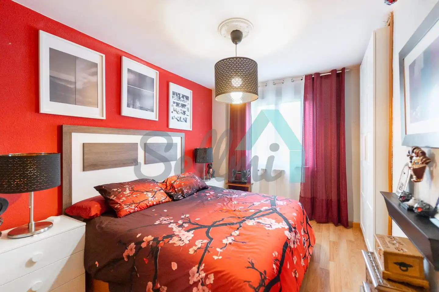 Schlafzimmer von Wohnung zum Verkauf in Mieres (Asturias) mit Heizung, Abstellraum und Möbliert