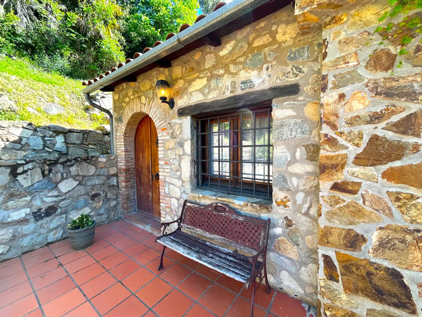 Vista exterior de Casa o chalet en venta en Osor con Calefacción, Jardín privado y Terraza