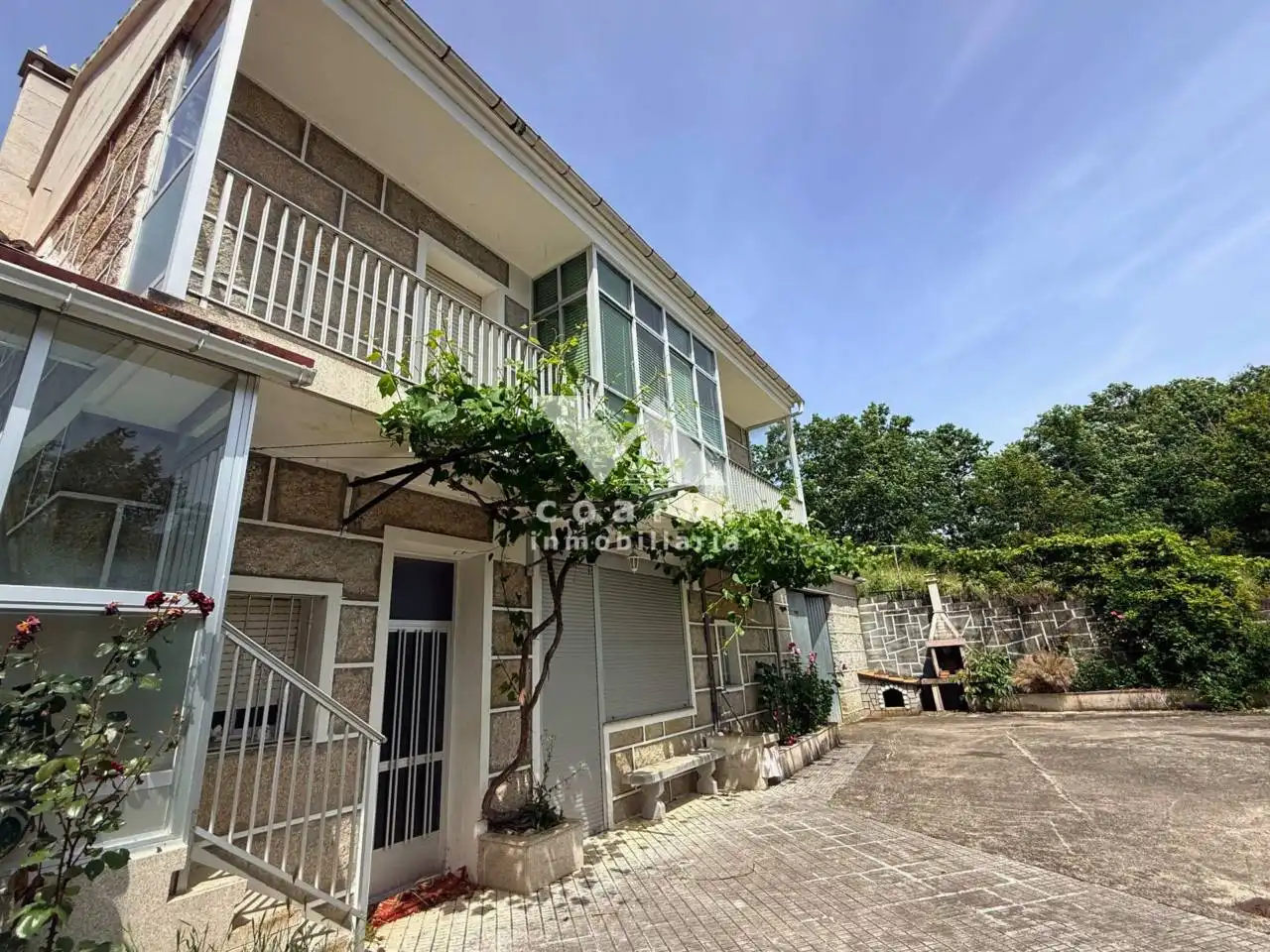 Exterior view of Houses for sale in Vilar de Barrio  with Private garden, Terrace and Furnished
