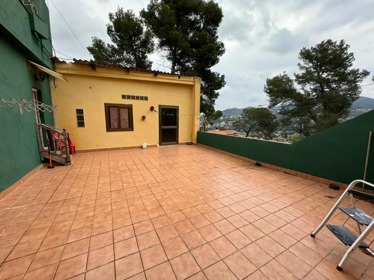 Terraza de Finca rústica en venta en Sant Fost de Campsentelles con Calefacción, Jardín privado y Parquet