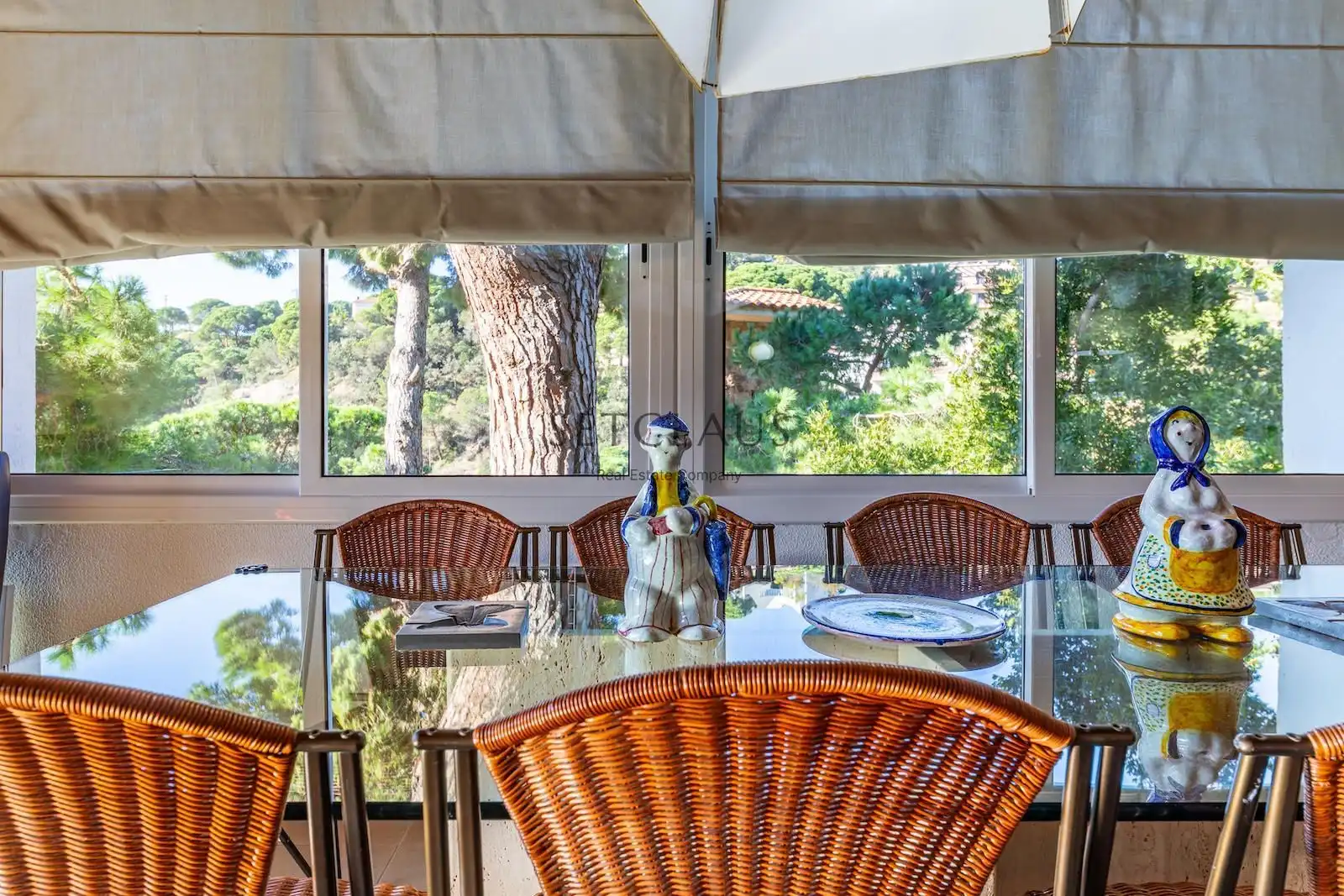 Menjador de Casa o xalet en venda en Lloret de Mar amb Calefacció, Jardí privat i Terrassa