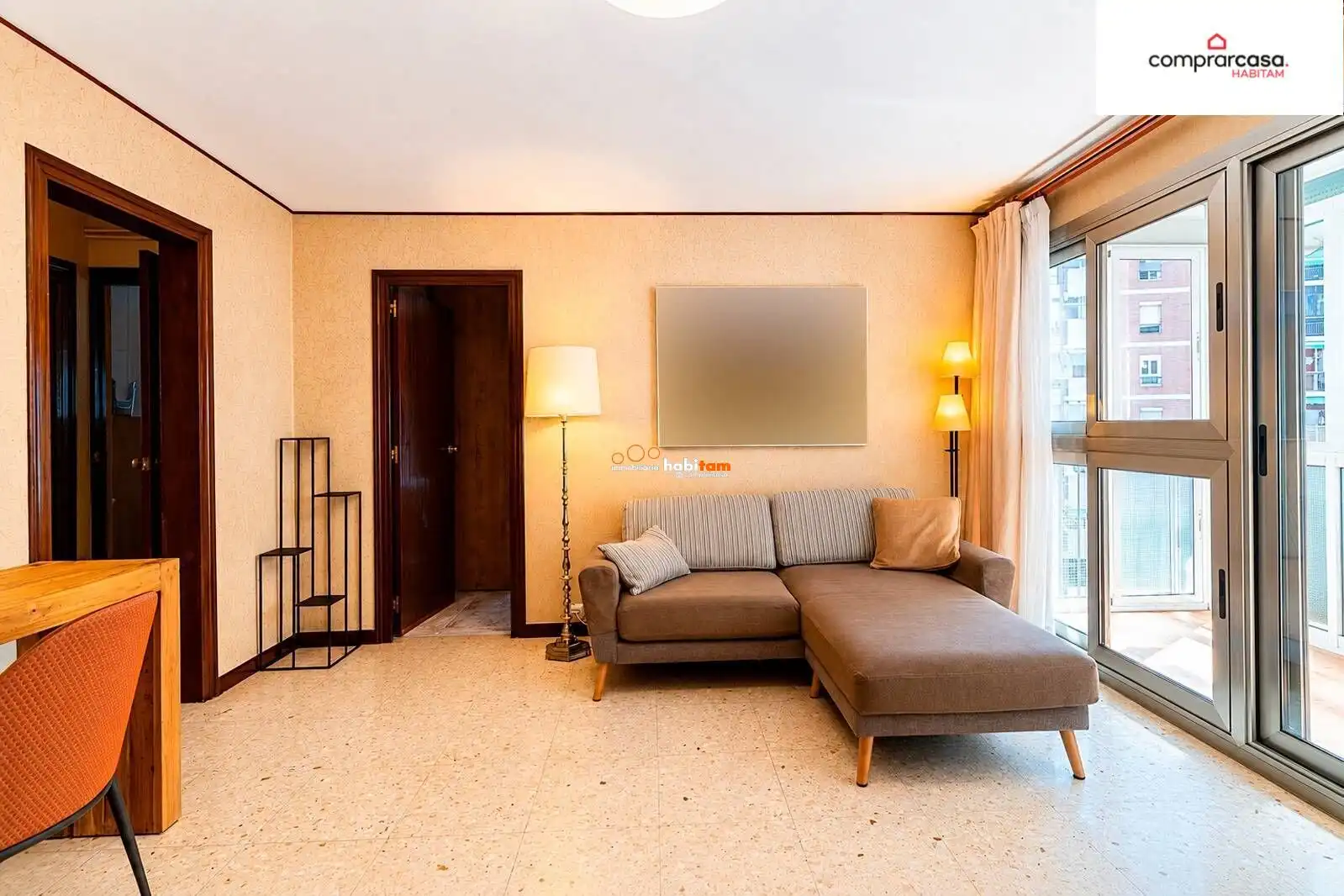 Sala de estar de Piso en venta en Barcelona con Aire acondicionado, Calefacción y Balcón