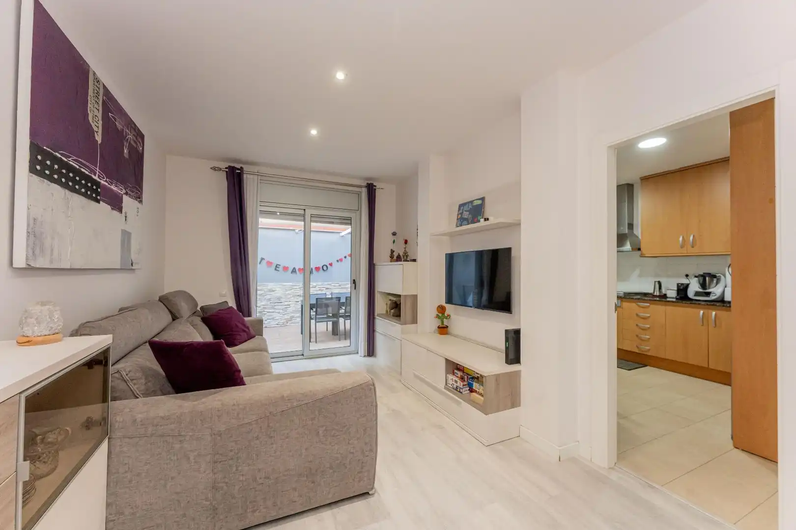 Sala de estar de Piso en venta en Viladecans con Calefacción, Parquet y Terraza