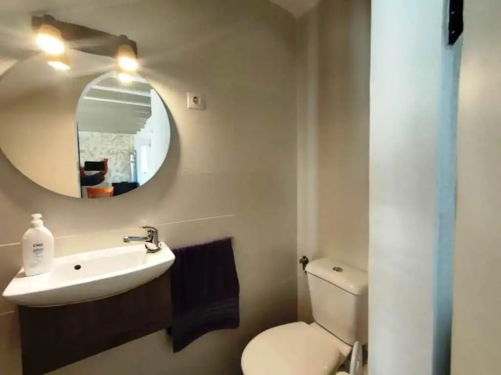 Bathroom of Houses for sale in Binéfar  with Air Conditioner, Heating and Parquet flooring