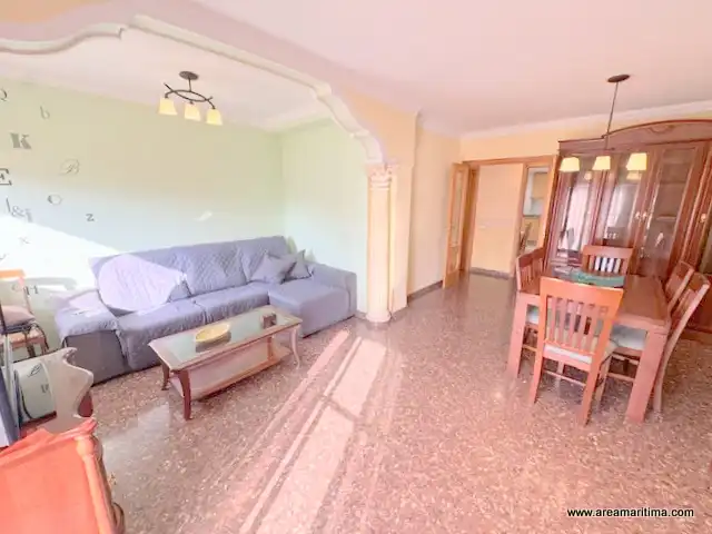 Living room of Flat for rent in Paterna  with Air Conditioner, Furnished and Balcony