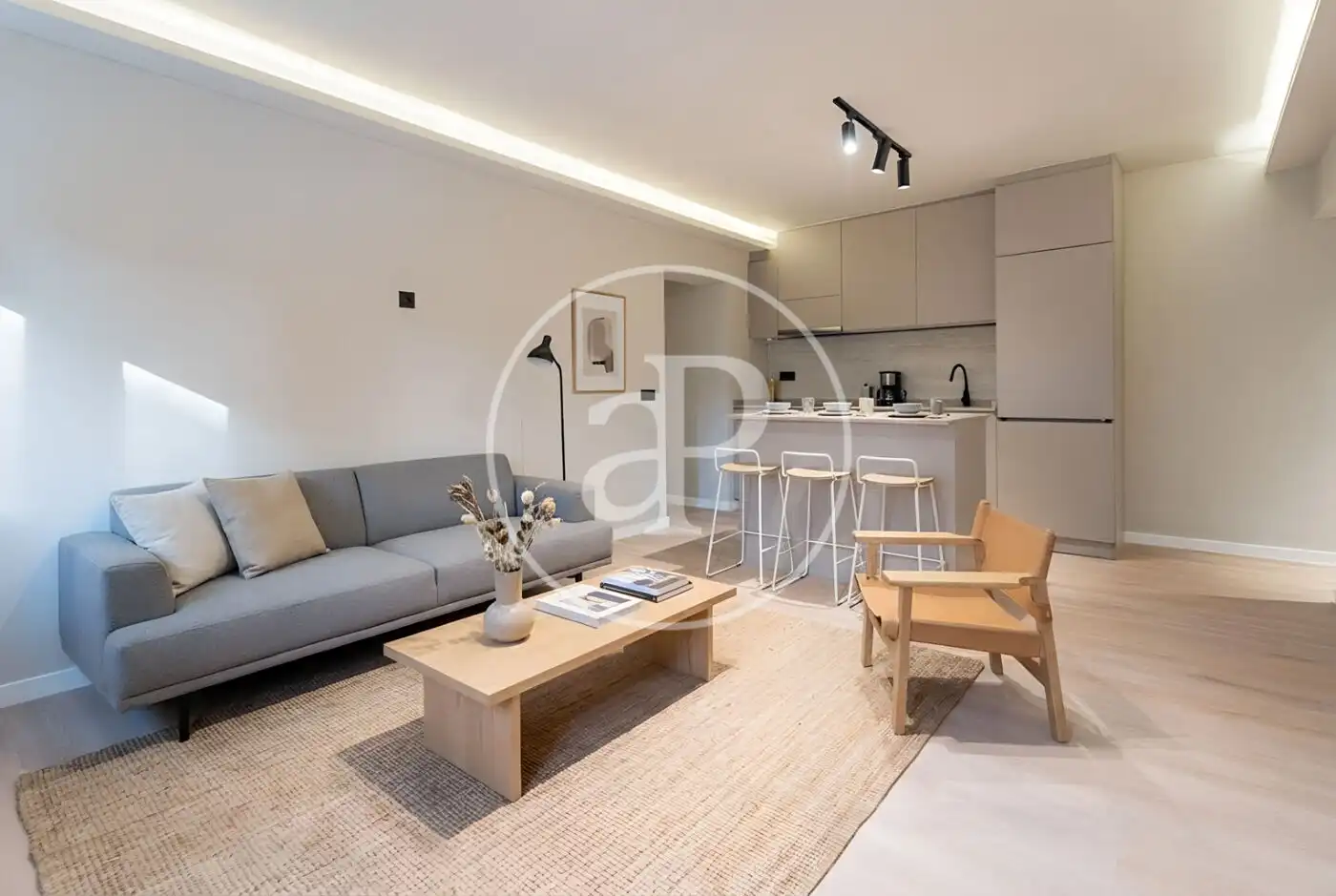 Living room of Flat for sale in Madrid  with Air Conditioner, Heating and Storage room