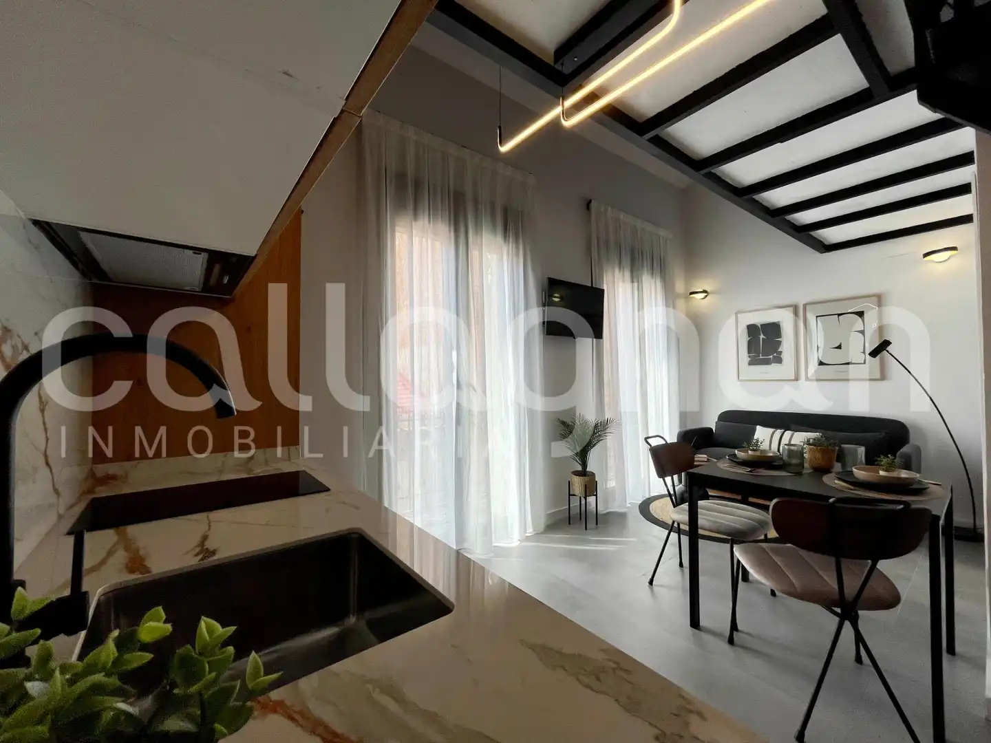 Wohnzimmer von Loft zur Miete in Valencia mit Klimaanlage, Heizung und Abstellraum