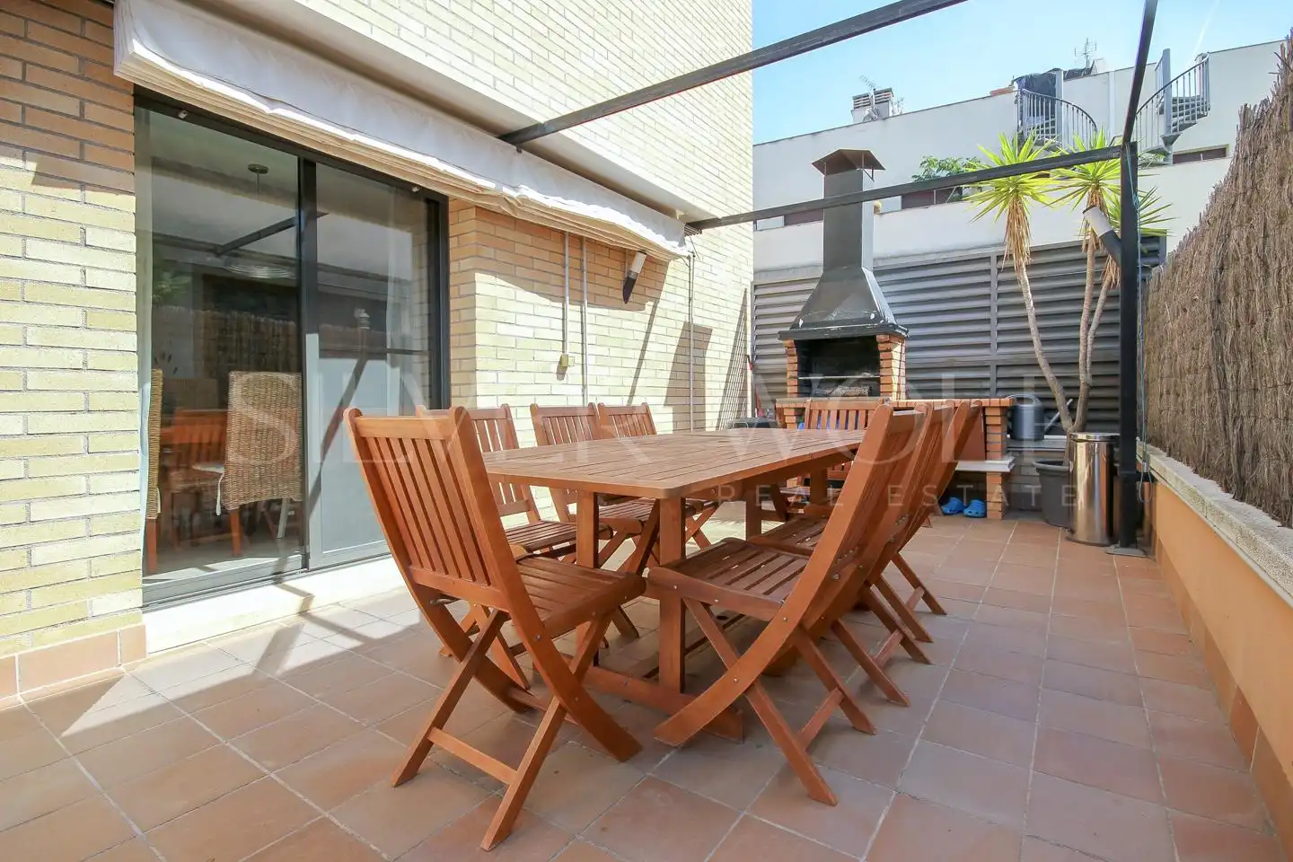 Terraza de Casa adosada en venta en Cubelles con Aire acondicionado, Calefacción y Jardín privado