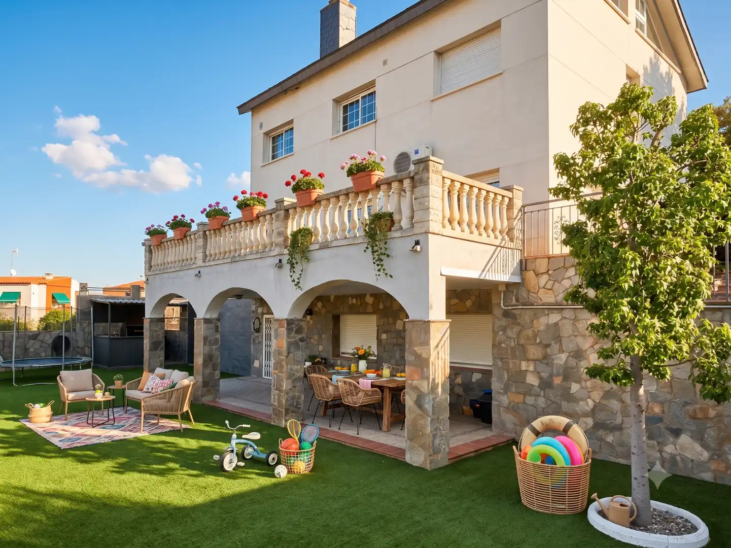 Terrassa de Casa o xalet en venda en Terrassa amb Aire condicionat, Calefacció i Jardí privat