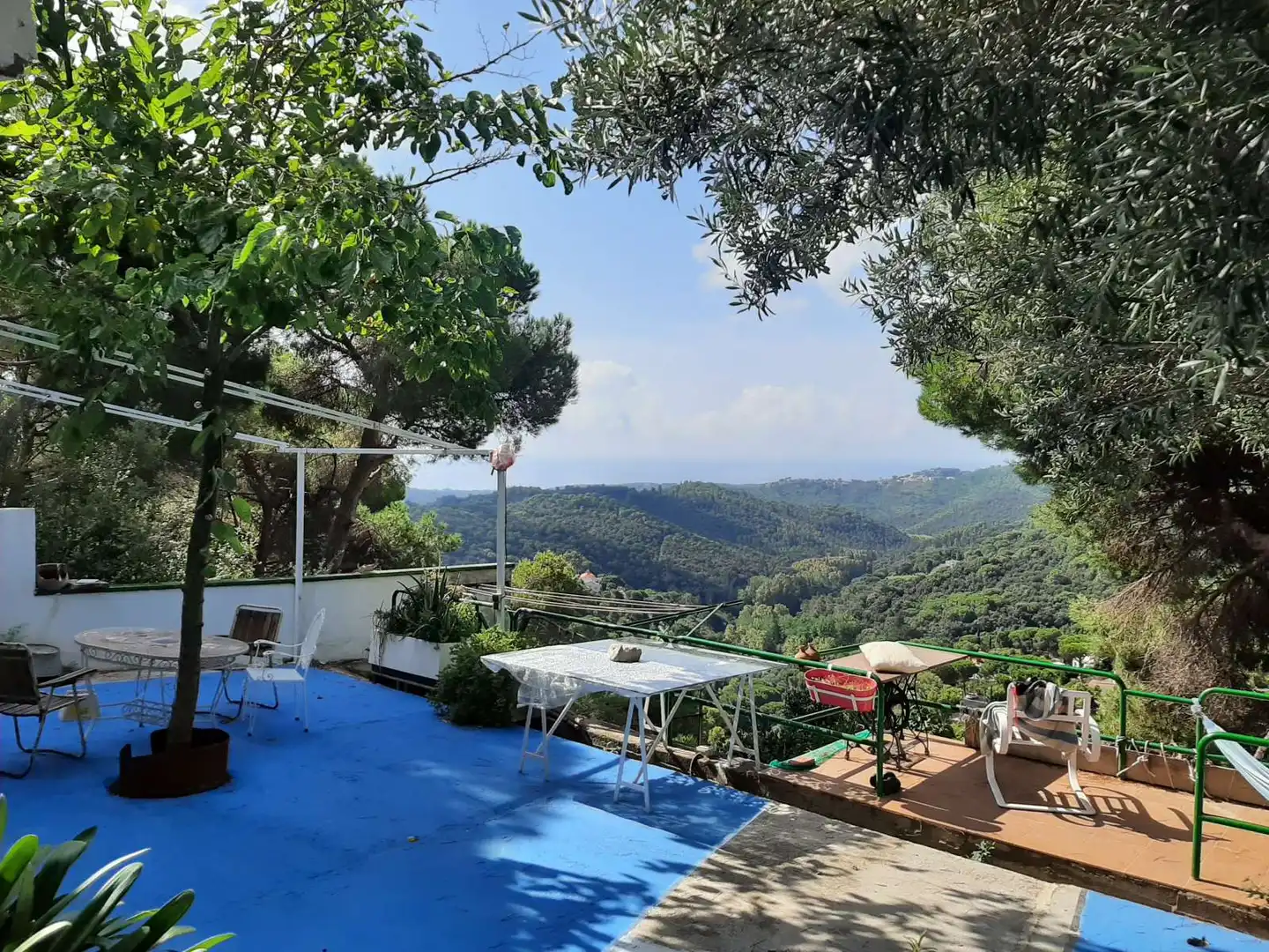 Terraza de Apartamento para compartir en Sant Cebrià de Vallalta con Aire acondicionado, Terraza y Amueblado