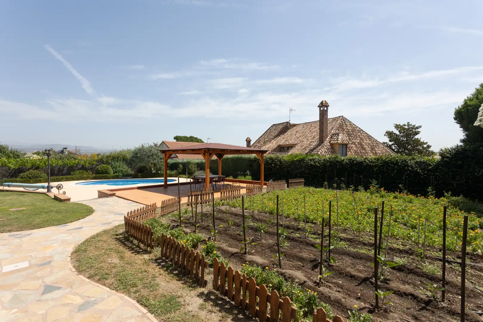 Jardí de Casa o xalet en venda en Villanueva del Pardillo amb Calefacció, Jardí privat i Piscina