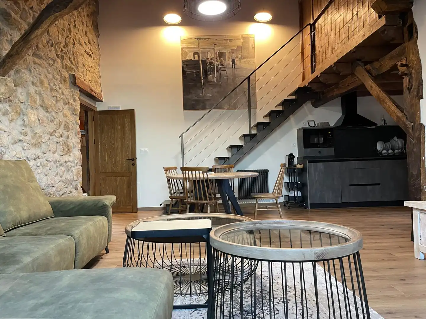 Sala de estar de Finca rústica en venta en Lekeitio con Aire acondicionado, Jardín privado y Parquet