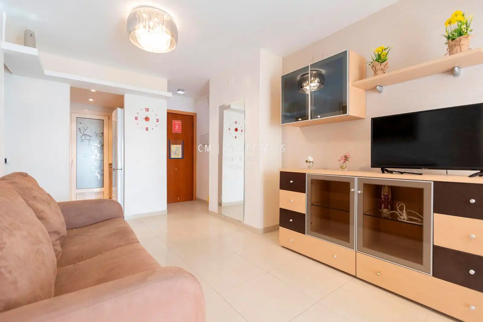 Sala d'estar de Pis en venda en Oropesa del Mar / Orpesa amb Aire condicionat, Piscina i Moblat