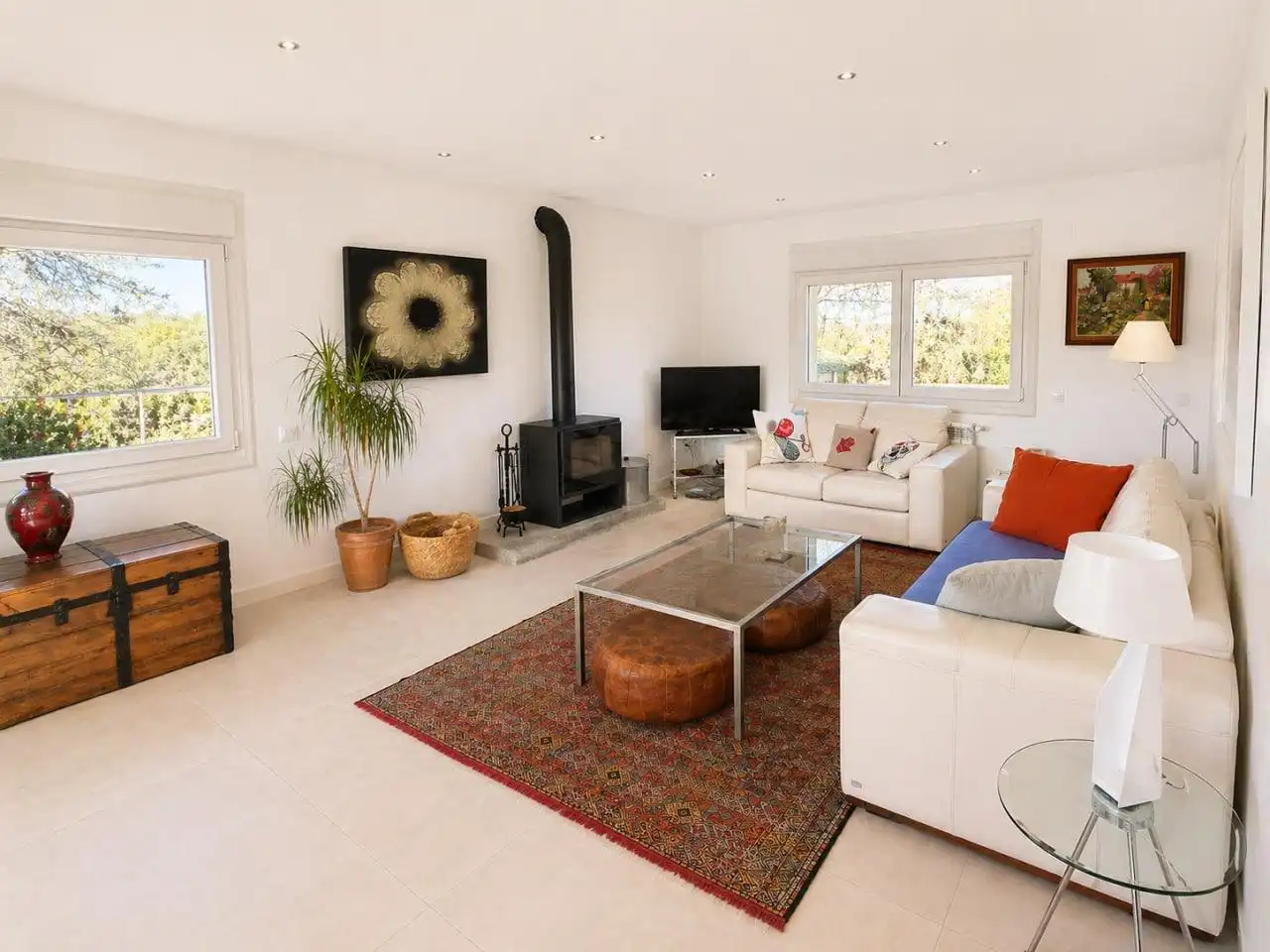 Living room of Houses for sale in La Cabrera  with Terrace