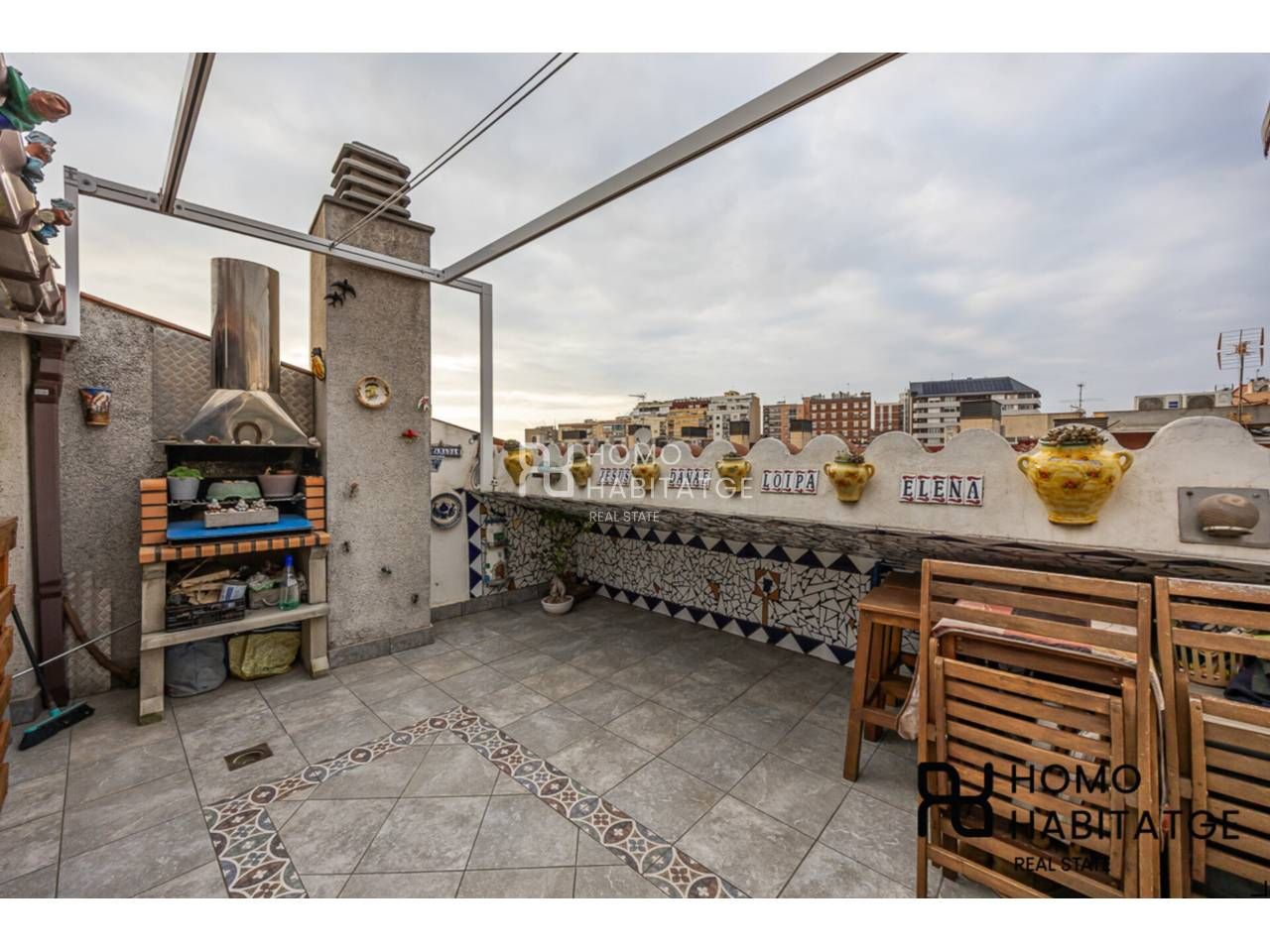 Terrasse von Maisonette zum Verkauf in Sabadell mit Heizung, Parkett und Terrasse