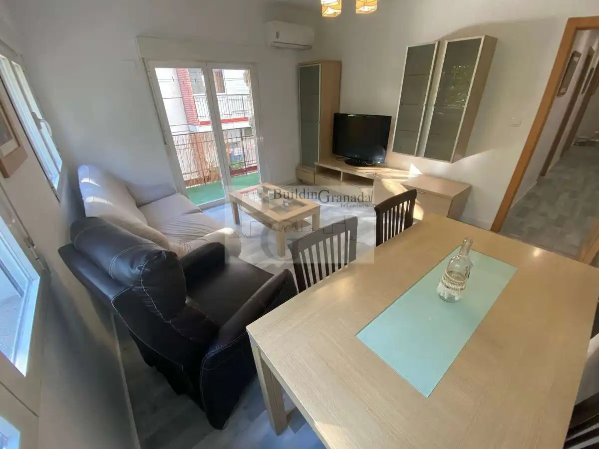 Sala de estar de Piso de alquiler en Granada con Aire acondicionado, Terraza y Amueblado