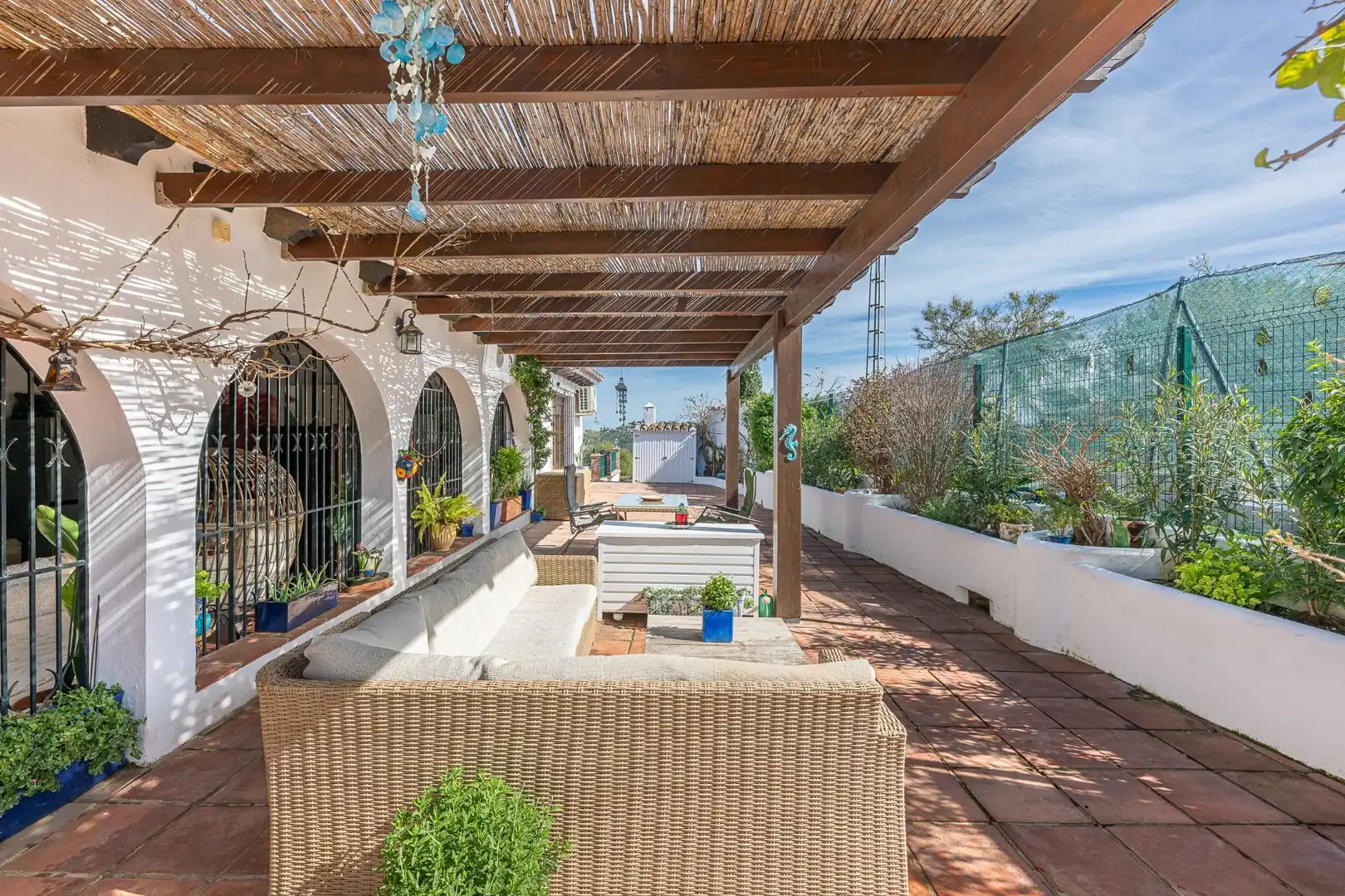 Terrassa de Casa o xalet en venda en Mijas amb Aire condicionat, Calefacció i Jardí privat
