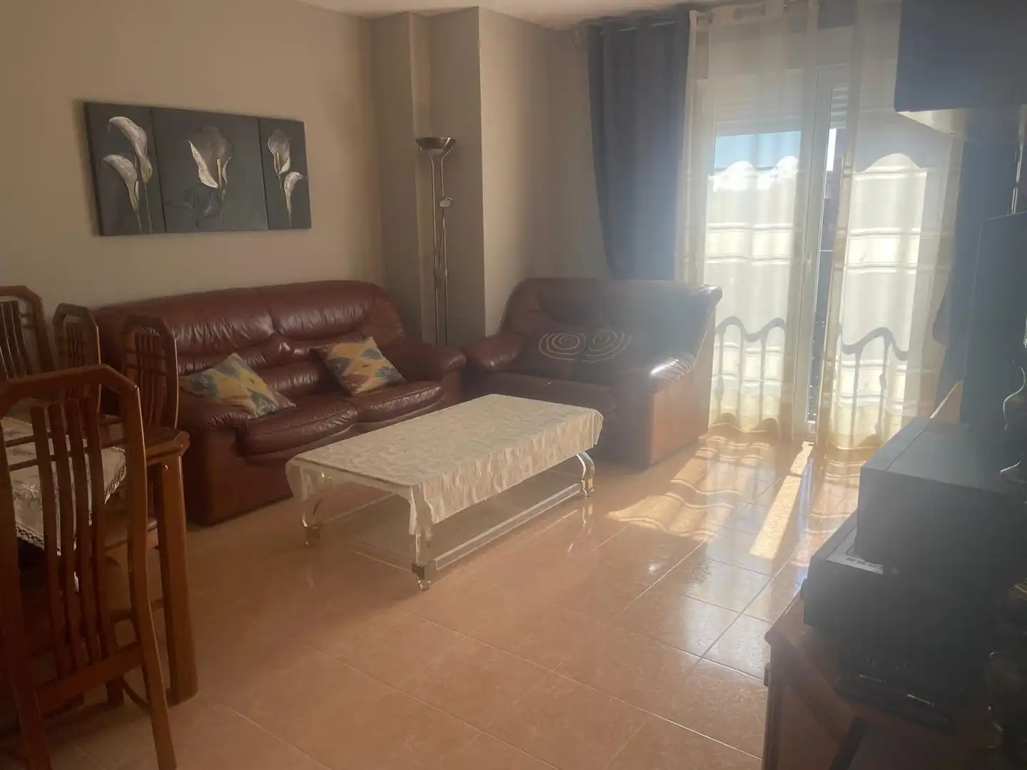 Living room of Flat for sale in Malagón  with Air Conditioner, Heating and Storage room