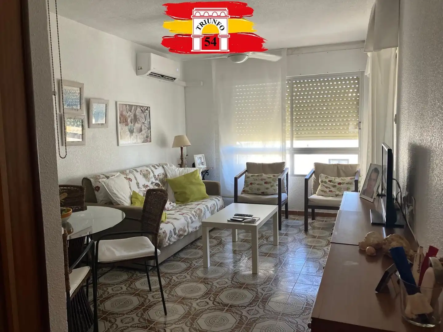 Sala d'estar de Pis en venda en Pilar de la Horadada amb Aire condicionat, Traster i Moblat
